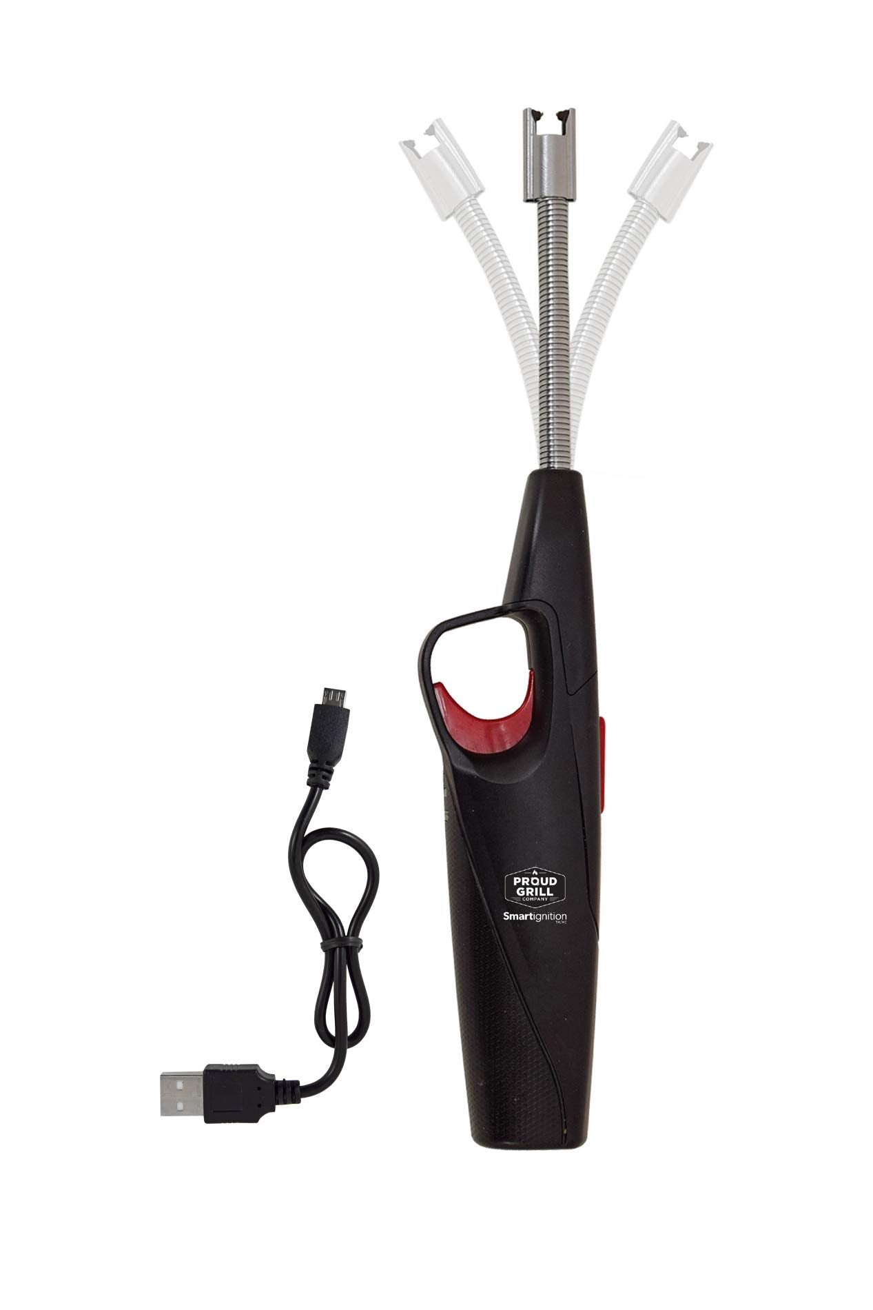 Proud Grill Smartignition Rechargeable Electric Lighter | Heavy Duty Butane Free Long Neck Lighter | Ideal for BBQ and Gas Appliance