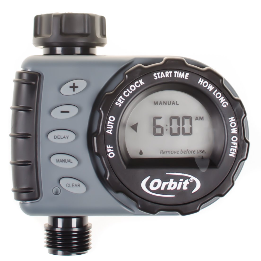 Orbit Digital Hose Sprinkler Irrigation Timer for Vacation Lawn, Plant, and Garden Watering (1 Valve)
