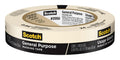 Scotch General Purpose Masking Tape, 1 Inch Wide, 1 Roll, 2050