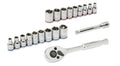 Kobalt 20-Piece Standard (SAE) and Metric Mechanic's Tool Set with Hard Case
