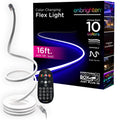 Enbrighten Neon Rope Light, 16ft RGB Flexible LED Rope Light