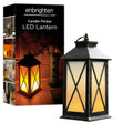 Enbrighten Basics Flameless Candle LED Lantern, Battery Operated