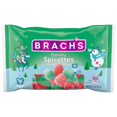Brach's Holiday Spicettes, Holiday Gumdrop Candies, Red and Green Gumdrops, 10 oz
