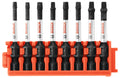 BOSCH CCSSQV208 8-Piece Assorted Set 2 in. Impact Tough Square Power Bits with Clip for Custom Case System