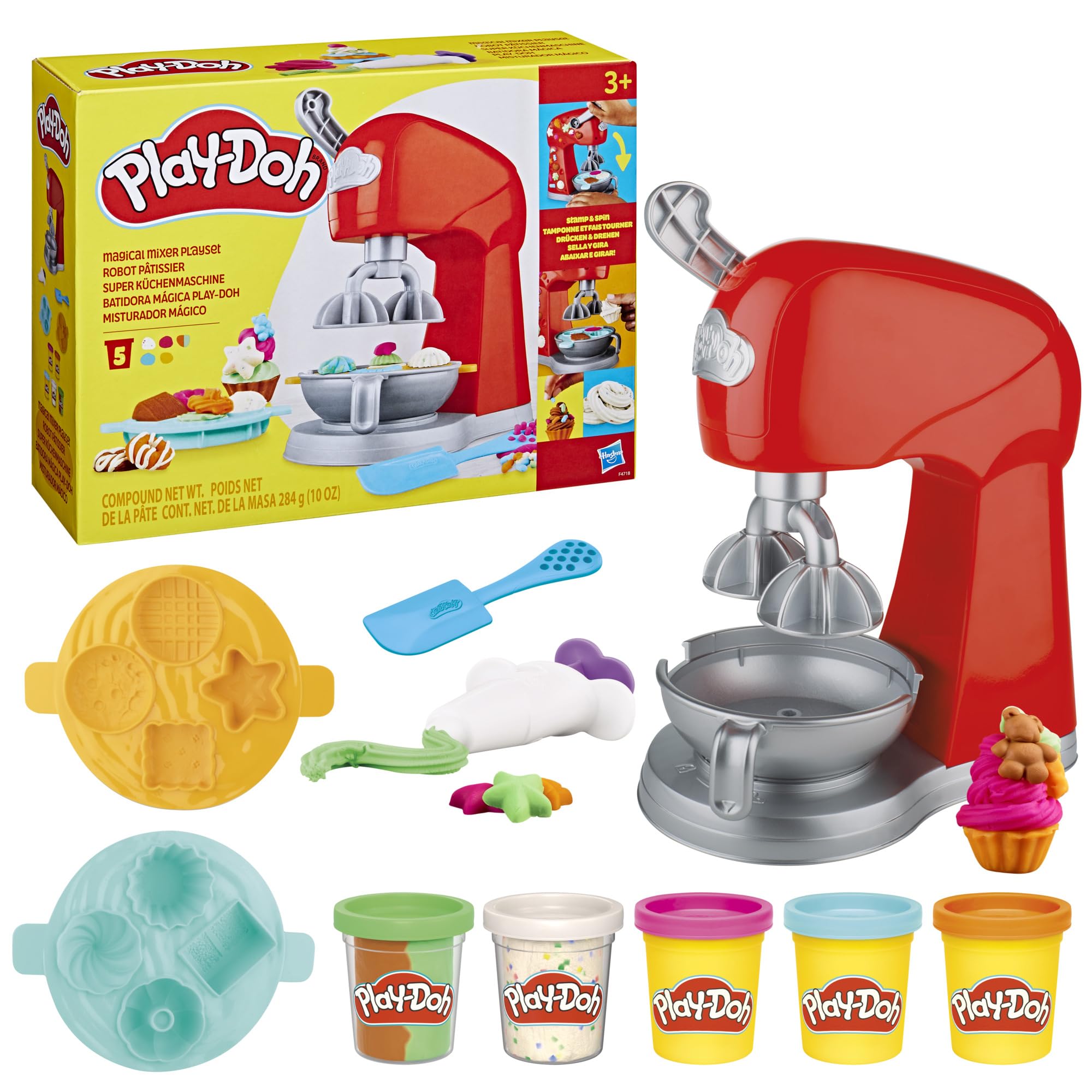 Play-Doh Kitchen Creations Magical Mixer Playset, Toy Mixer with Play Kitchen Accessories, Arts and Crafts for Kids 3 Years and Up