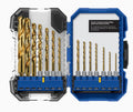 Kobalt 14-Piece Assorted x Set Titanium Coated Hss Twist Drill Bit Set