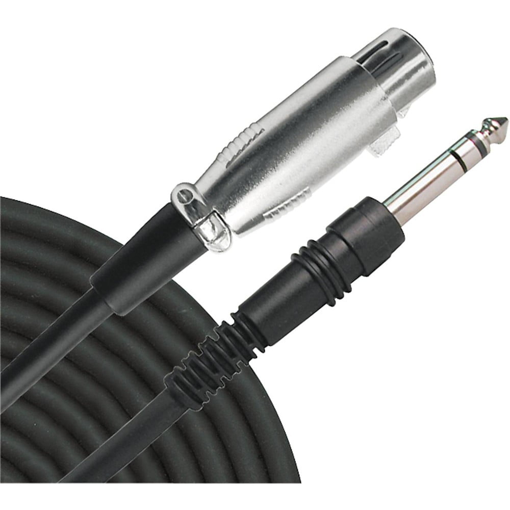Livewire Essential Interconnect Cable 1/4" TRS Male to XLR Female 5 ft. Black